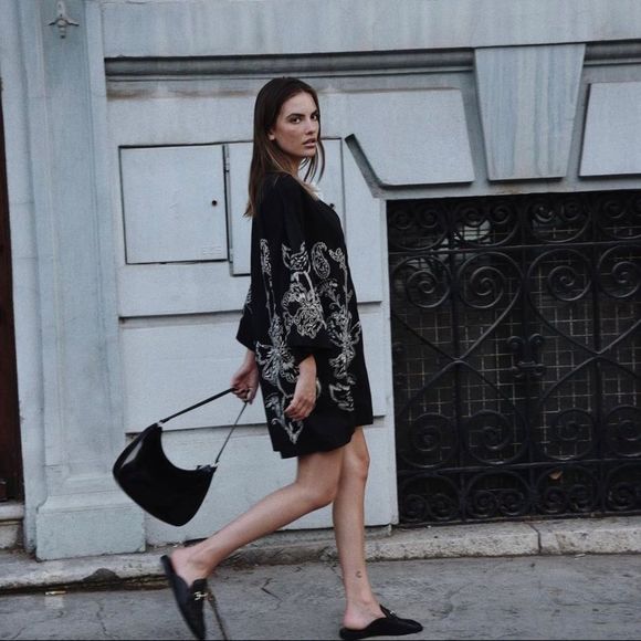 H&M Limited Embroidered Kaftan Dress - Picture 8 of 10